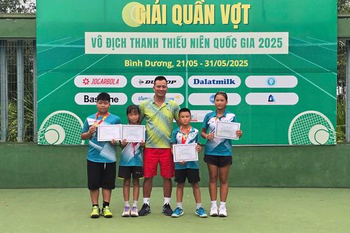 Phú Thọ giành Huy chương Vàng tại Giải Quần vợt Vô địch Thanh thiếu niên Quốc gia năm 2025