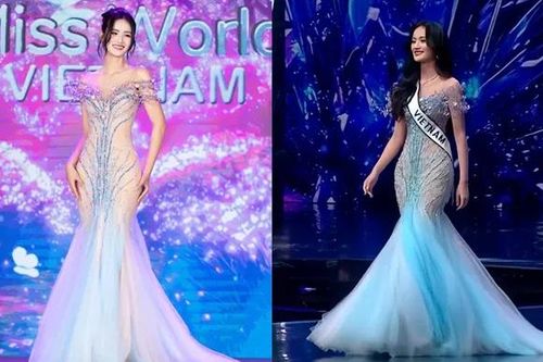 Điều khác lạ của bộ váy dạ hội Hoa hậu Ý Nhi mặc ở Chung kết Miss World 2025