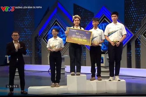 Nữ sinh Hà Nam giành chiến thắng thi Tuần Đường Lên Đỉnh Olympia với 215 điểm