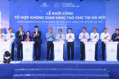 Thủ tướng Phạm Minh Chính dự Lễ khởi công Tổ hợp Không gian sáng tạo CMC tại Hà Nội