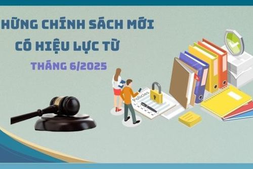 Những chính sách nổi bật có hiệu lực từ tháng 6/2025
