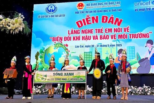 Lắng nghe trẻ em Lào Cai nói về biến đổi khí hậu, bảo vệ môi trường