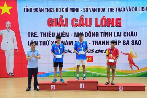 Giải cầu lông trẻ thiếu niên, nhi đồng Lai Châu 2025