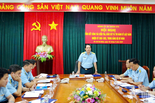 Đảng ủy Sư đoàn 370 tổng kết công tác kiểm tra, giám sát và thi hành kỷ luật Đảng