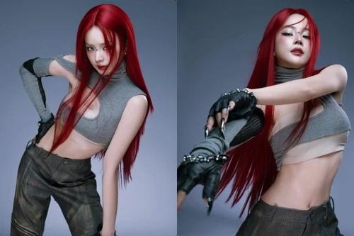 DJ Mie 'đốt cháy' mọi ánh nhìn với mái tóc đỏ rực cực phẩm