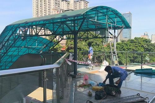 Nhiều hạng mục hư hỏng tuyến metro Cát Linh - Hà Đông đang được sửa chữa