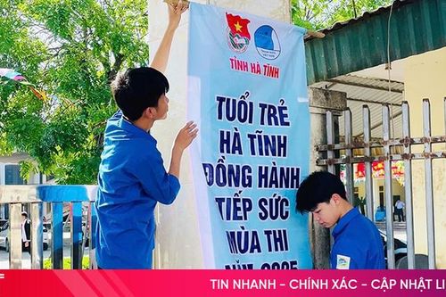 Hơn 1.500 đoàn viên thanh niên Hà Tĩnh tiếp sức mùa thi