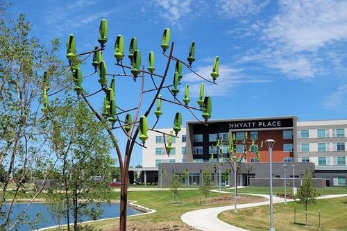 Sức mạnh đáng kinh ngạc của turbine điện gió siêu nhỏ Aeroleaf