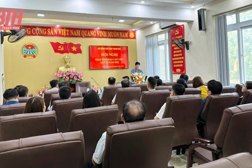 Hội Nông dân tỉnh tổ chức hội nghị báo cáo viên quý II năm 2025