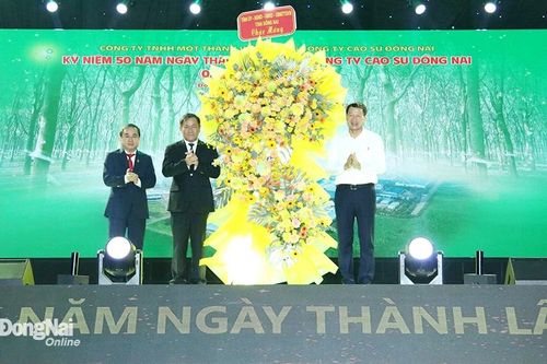 Kỷ niệm 50 năm thành lập Tổng công ty Cao su Đồng Nai