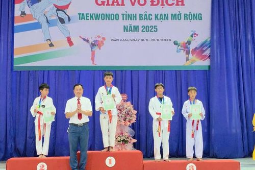 Lạng sơn đoạt nhiều giải cao tại Giải vô địch Taekwondo tỉnh Bắc Kạn mở rộng năm 2025