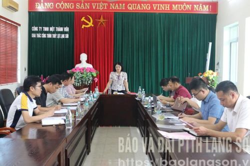Ban Kinh tế - Ngân sách làm việc với Công ty TNHH MTV Khai thác công trình thủy lợi