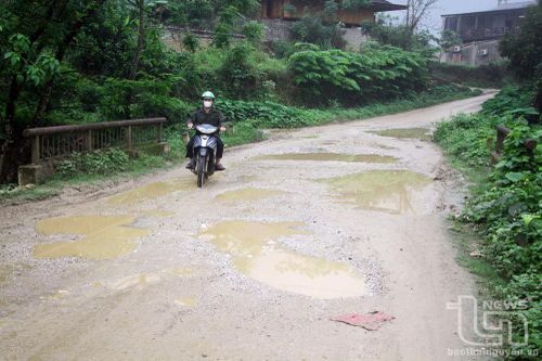 Sớm cải tạo tuyến đường liên xã Cúc Đường - Sảng Mộc
