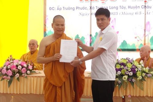 Hậu Giang: Công bố thành lập điểm sinh hoạt tôn giáo tập trung Ngọc Phật