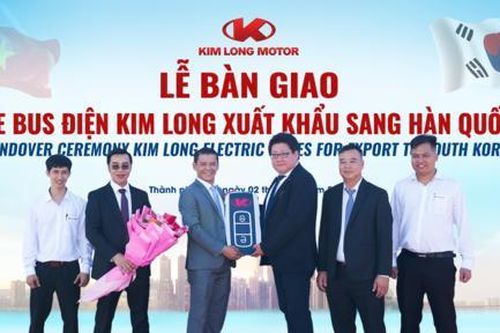 Doanh nghiệp sản xuất ô tô của Việt Nam xuất khẩu xe bus điện sang Hàn Quốc