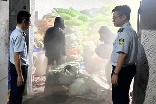 Phát hiện hơn 12 tấn chân gà bốc mùi chuẩn bị đưa đi tiêu thụ ở Quảng Ninh