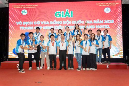 TP.HCM nhất toàn đoàn Giải cờ vua đồng đội quốc gia 2025