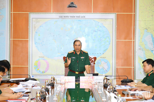 Thượng tướng Phùng Sĩ Tấn chủ trì Hội nghị Ban tổ chức các hoạt động kỷ niệm 80 năm Ngày truyền thống Bộ Tổng Tham mưu