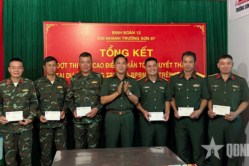 Binh đoàn 12: Chi nhánh Trường Sơn 97 tổng kết đợt thi đua cao điểm 'Thần tốc - Quyết thắng'
