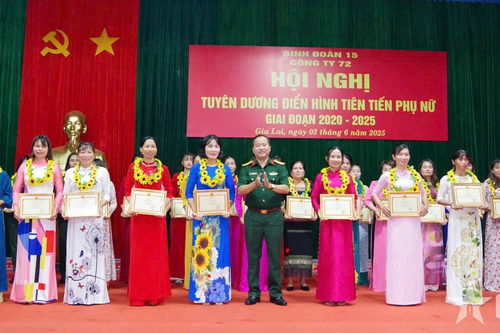Công ty 72 (Binh đoàn 15): Nhiều điển hình tiên tiến trong phong trào phụ nữ