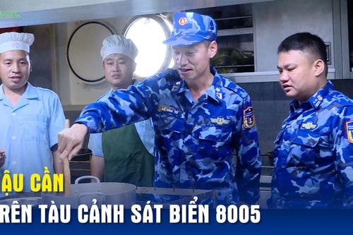 Hậu cần trên tàu Cảnh sát biển 8005