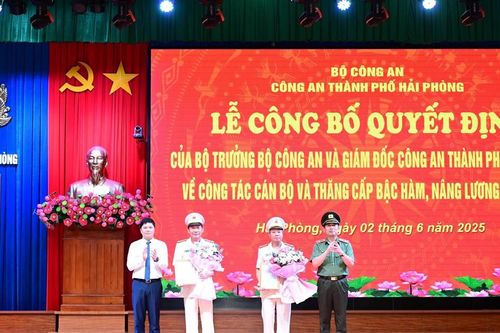 Hai Phó Giám đốc Công an TP Hải Phòng nghỉ hưu