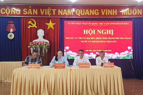 Đại biểu HĐND tỉnh Khánh Hòa tiếp xúc cử tri 3 phường của TP. Nha Trang