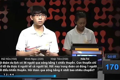 Bài toán 'chở người sang sông' làm khó cả 4 thí sinh Đường lên đỉnh Olympia