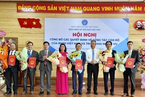 Bổ nhiệm Giám đốc Bảo hiểm xã hội khu vực XXV