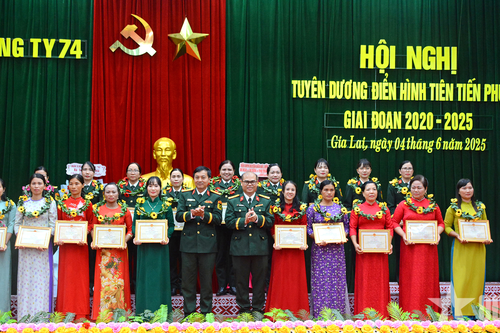 Công ty 74 (Binh đoàn 15) tuyên dương điển hình tiên tiến phụ nữ giai đoạn 2020-2025