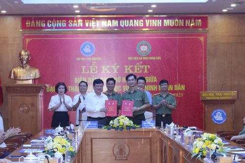 Đại học Thái Nguyên hợp tác toàn diện với Học viện An ninh Nhân dân