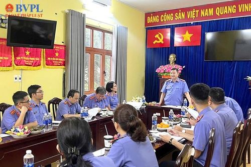 VKSND TP Hồ Chí Minh kiểm tra công tác thành lập VKSND khu vực tại VKSND Quận 8
