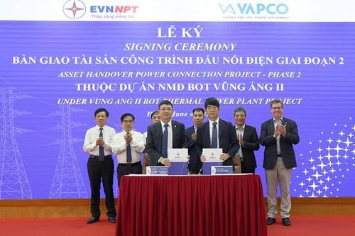 EVNNPT tiếp nhận tài sản - Công trình đấu nối điện thuộc Dự án Nhà máy nhiệt điện BOT Vũng Áng II