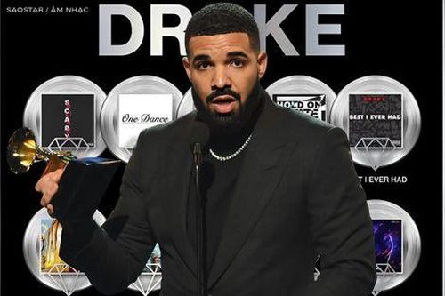 Drake đạt thành tích chưa ai chạm tới trong làng nhạc