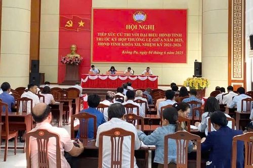 Đại biểu Hội đồng nhân dân tỉnh Gia Lai tiếp xúc cử tri huyện Krông Pa