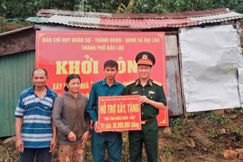 Bảo Lộc: Khởi công xây dựng nhà Tình nghĩa quân - dân