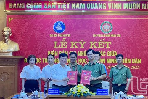 Thúc đẩy hợp tác giữa Đại học Thái Nguyên và Học viện An ninh nhân dân