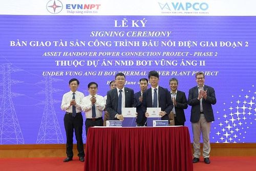 EVNNPT tiếp nhận tài sản - Công trình đấu nối điện thuộc Dự án Nhà máy nhiệt điện BOT Vũng Áng II