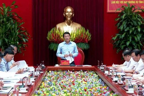 Bộ trưởng Công an Lương Tam Quang làm việc với Ban Thường vụ Tỉnh ủy Phú Thọ, Vĩnh Phúc, Hòa Bình