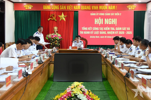 Đảng ủy Vùng Cảnh sát biển 2 tổng kết công tác kiểm tra, giám sát, thi hành kỷ luật Đảng nhiệm kỳ 2020 - 2025