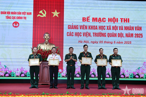 Bế mạc Hội thi giảng viên khoa học xã hội và nhân văn các học viện, trường Quân đội năm 2025