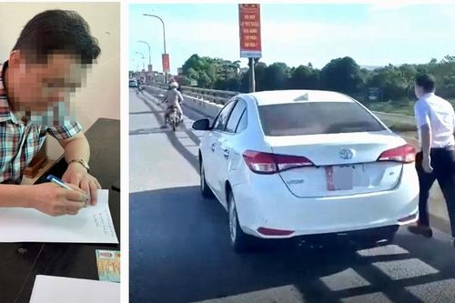 Người đàn ông đậu xe giữa cầu vứt đồ xuống sông bị xử phạt