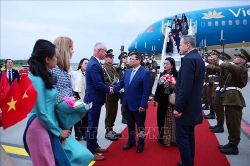 Thủ tướng Phạm Minh Chính bắt đầu thăm chính thức Cộng hòa Estonia