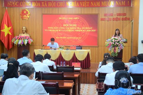 Huyện ủy Điện Biên tổng kết công tác kiểm tra, giám sát và thi hành kỷ luật Đảng