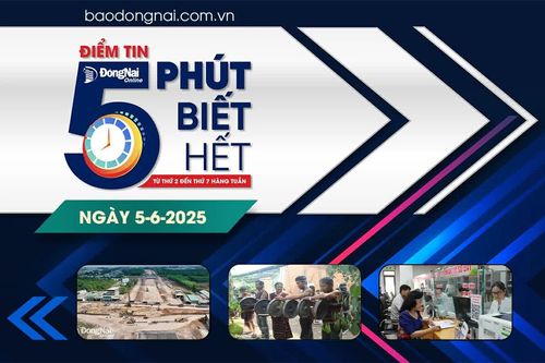 Điểm tin '5 phút biết hết' sáng 5-6: Ngăn chặn tình trạng ép giá vật liệu các dự án đường cao tốc Bến Lức - Long Thành, Biên Hòa - Vũng Tàu