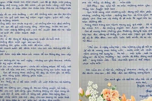 Xúc động những lá thư tri ân