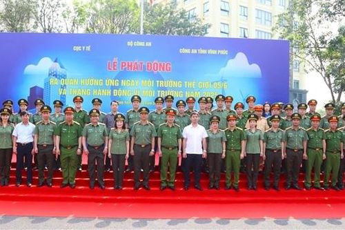 Bộ Công an phát động tháng hành động vì môi trường năm 2025