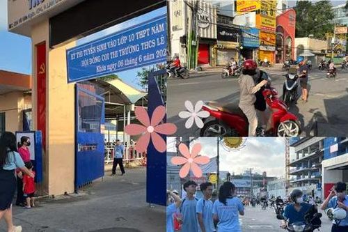 Tuyển sinh lớp 10 tại TP.HCM: Phụ huynh tiếp sức sĩ tử trong ngày thi đầu tiên