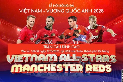 Loạt danh thủ huyền thoại Manchester United sẽ đến Đà Nẵng thi đấu giao hữu