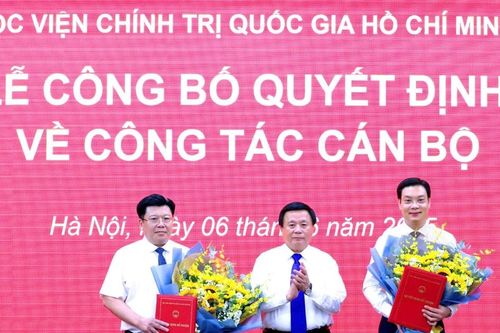 Học viện Chính trị Quốc gia Hồ Chí Minh công bố quyết định công tác cán bộ